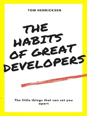 cover image of The Habits of Great Developers